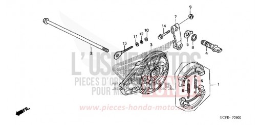 PANNEAU DE FREIN ARRIERE CRF70F5 de 2005